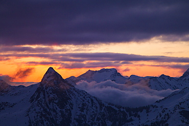 View Of Mount Baker Wilderness From Winchester Fire Lookout In Washington, Usa