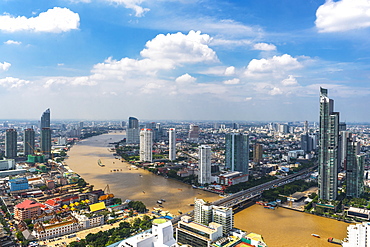 Bangkok Skyline With The Chao Phraya River