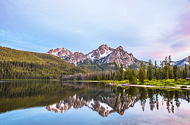 Sawtooth Mountains from Lake Stanley