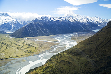 A View Of Mount Cook National Park In New Zealand