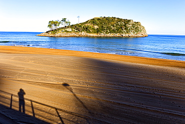 The Lekeitio Beach With The Atlantic Rock Cliff In Basque Country, Spain