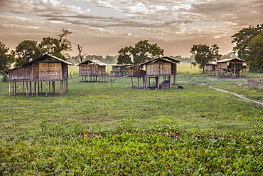 The Traditional Miching Houses Are Generally Stilted And Have A Thatched Top With Bamboos