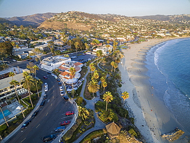 High Angle View Of Newport Beach In California, Usa