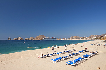 Medano Beach In Cabos San Lucas, Baja California Peninsula, Mexico