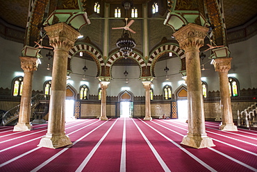 Interior Of The Medan Grand Mosque, Sumatra, Indonesia