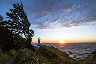 Cape Disappointment sunset lighthouse