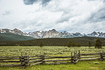 A view of the Sawtooth Mountains from Stanley Idaho