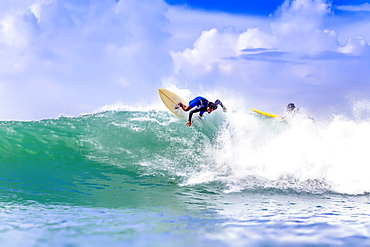 Male surfer on wave