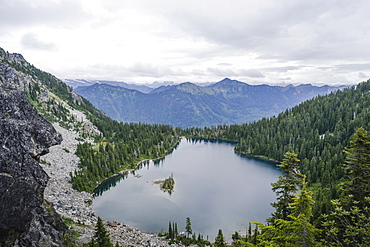 Theseus Lake in Cascade Mountains of Washington