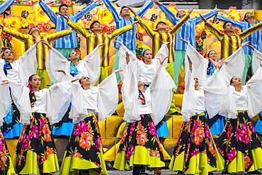 Dancers performing at Dinagyang Festival, Iloilo, Philippines