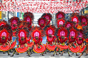 Ati warriors performing at Dinagyang Festival, Iloilo, Philippines