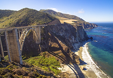 The Bixby Bridge on Highway 1 in Big Sur California.