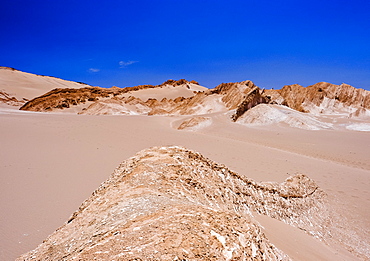 Dry desert outside of San Pedro de Atacama, Chile