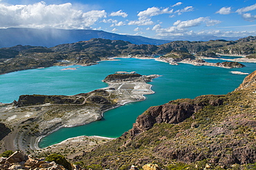 Scenic view of Laguna Verde, Chile Chico, General Carrera Province, Chile