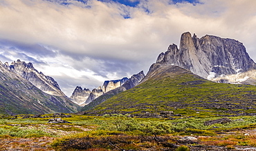 Majestic natural scenery with mountain range in Tasermiut Fjord, Greenland