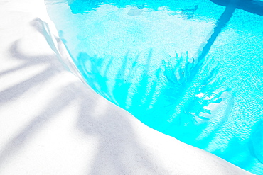 Detail picture of pool with turquoise water at Jameos del Agua, Lanzarote, Spain