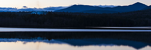 Reflections of the mountains on Lake Chocorua.