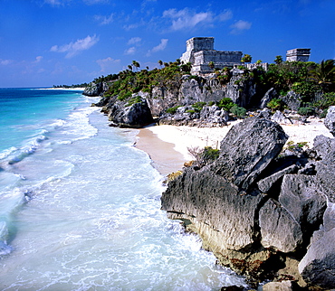 Mexico, Yucatan Peninsula, Quintana Roo, Mayan Tulum Ruins