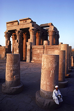 Temple to Sobek, the crocodile god, and Harwer, the falcon diety at Kom Ombo, Egypt.