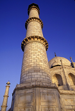 A Minaret at the Taj Mahal, Agra, India