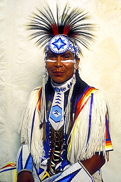 Young man at the Southern Ute Powwow, Ignacio, Colorado