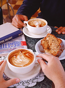 The perfect crown to a perfect latte at the local cafe.