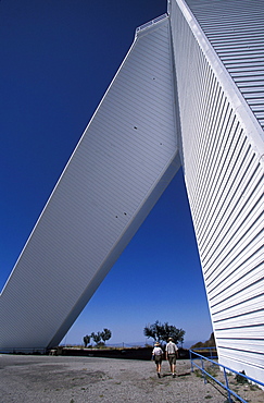 The Kitt Peak Observatory on the Tohono O'odham Indian Reservation near Tucson, Arizona