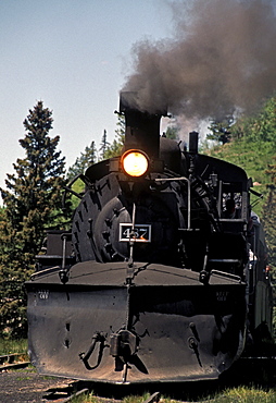 The Cumbres & Toltec Scenic Railroad travels between New Mexico and Colorado