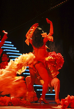 Onstage performance at the Tropicana night club in Havana, Cuba.