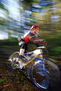 Mountain Biker Blur