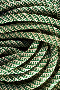 Detail of climbing rope.