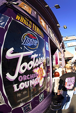 The legendary bar and music venue, Tootsie's Orchid Lounge - along Lower Broadway in downtown Nashville, TN