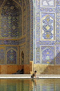 The ancient Imam Mosque in Isfahan, Iran.