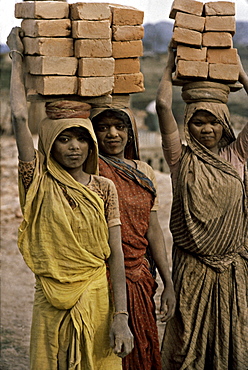 Workers in Kathmandu, Nepal.