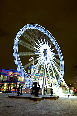 Ferris wheel in front off Palads on Axeltorn in Copenhagen.