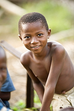 Portrait of a young boy.