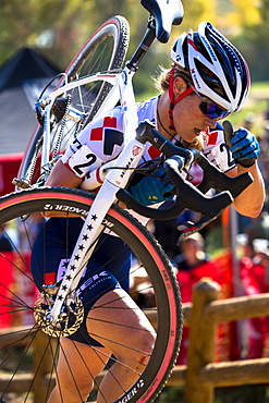 National Champion Katie Compton of Trek racing in Boulder, CO