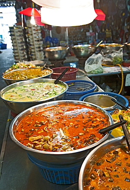 street food at a market in Chiang Mai / north Thailand