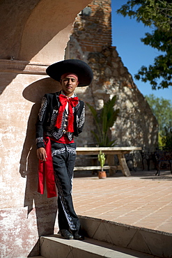 A young dancer performs at Hacienda Las Trancas, a 450 year old structure located near three Spanish Colonial cities of San Miguel de Allende, Guanajuato, and Dolores Hidalgo.