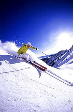 Vickie Bates skiing at Snowbird, Utah, United States of America