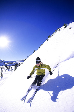 Hannah May skiing at Alta, Uttah, United States of America