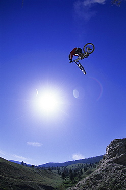 Richie Schley mountain biking in Kamloops, BC, Canada