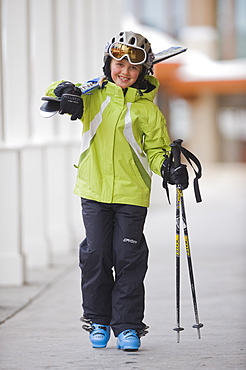 Ellie Martin having a great day at Deer Valley, Utah, United States of America