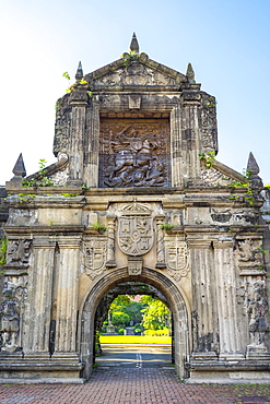 Reconstructed main gate entrance to Fort Santiago, Intramuros, Manila