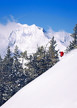 A man skiing at Alta, Utah