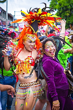 Participants Celebrating At Ati-atihan Festival, Kalibo, Aklan, Western Visayas, Philippines