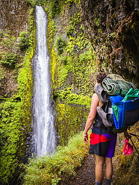 The Eagle Creek Alternative Trail, to the Pacific Crest Trail along the Columbia River Gorge