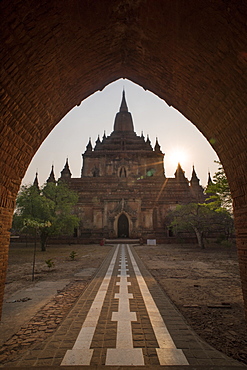 View Of The Entrance At The Sulamani Temple In Bagan, Myanmar