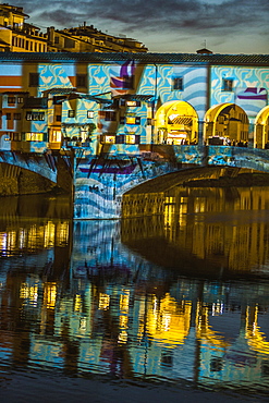 Ponte Vecchio is a medieval stone closed-spandrel segmental arch bridge over the Arno River, in Florence, Italy, noted for still having shops built along it, as was once common. Butchers initially occupied the shops the present tenants are jewelers, art dealers and souvenir sellers.