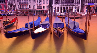 Gondolas On The Grand Canal Venice Italy